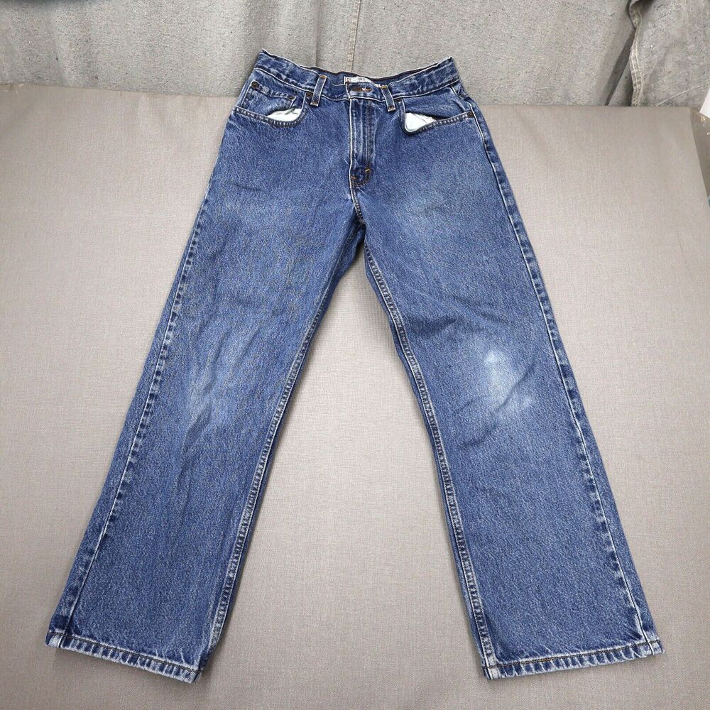 Signature Levi Strauss Jeans Womens 16 Blue Heritage Boyfriend Denim 100% Cotton